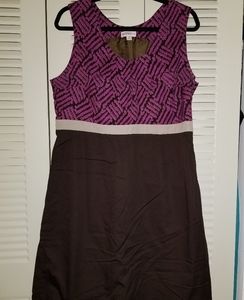 Purple & Brown Merona Dress